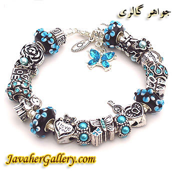 دستبند پاندورا آبی